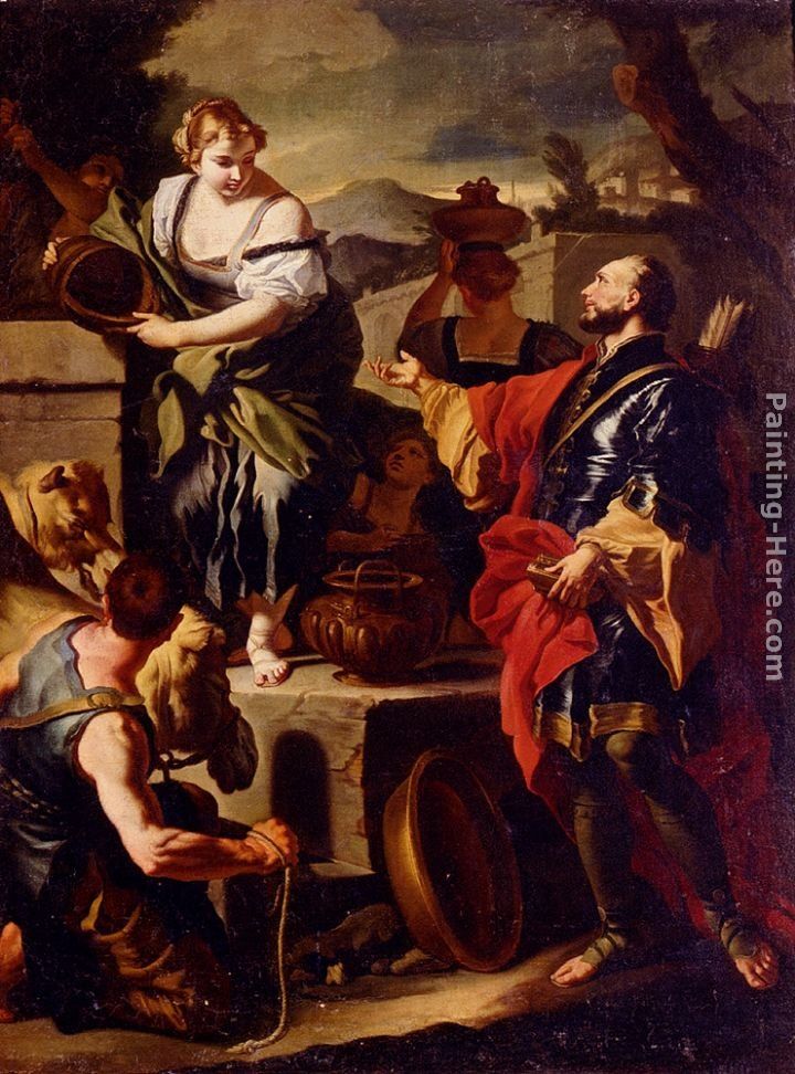 Francesco Solimena Rebecca And Eliezer At The Well